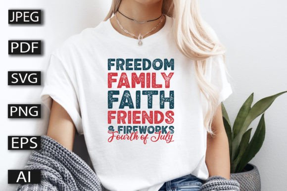 4th of July Design Graphics for T-Shirt Designs
