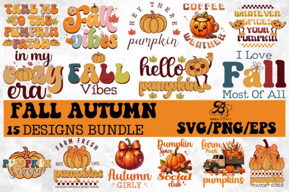 Autumn Graphics for T-Shirt Designs & More