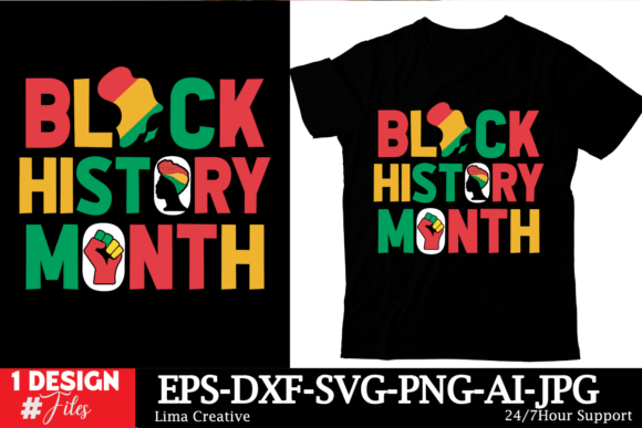 Black History Month T-Shirt Design: Premium Graphics