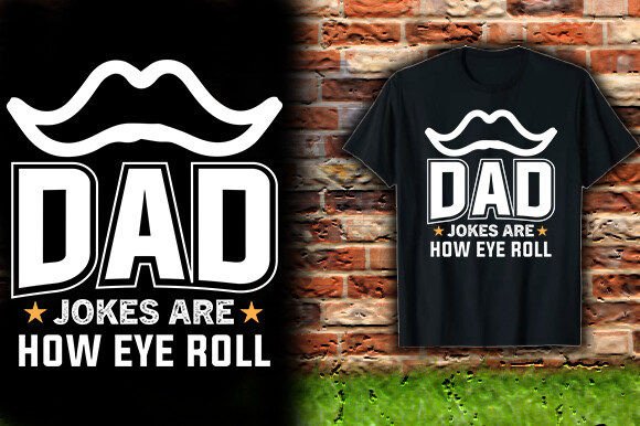 Dad Jokes Eye Roll Graphics for T-Shirt Designs