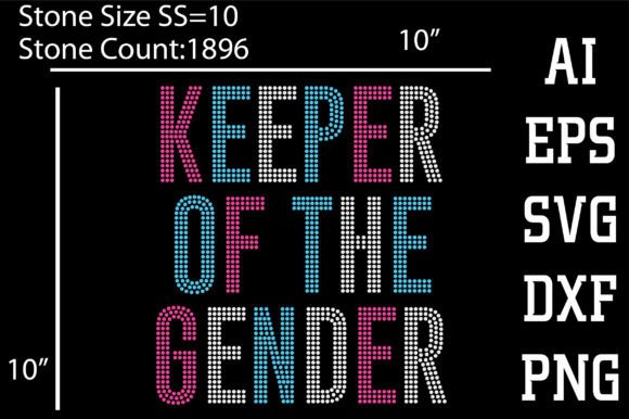 Graphics for T-Shirt Designs: Keeper of the Gender, Rhinestone Design