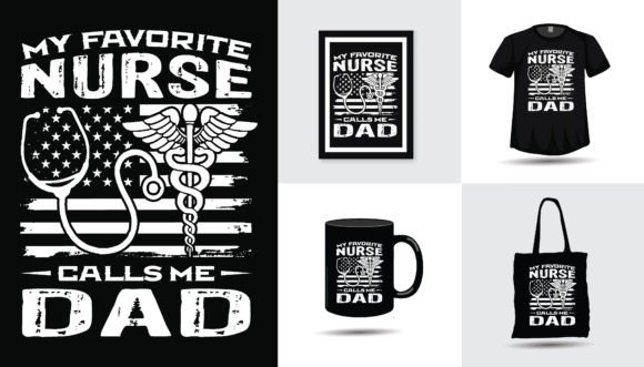 Nurse Dad Graphics for T-Shirt Designs