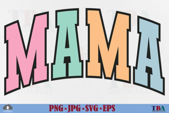 Retro Mama Graphics for T-Shirt Designs