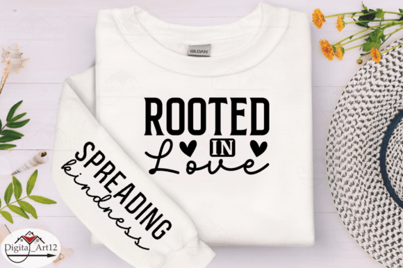 Rooted in Love Sleeve SVG: Graphics for T-Shirt Designs