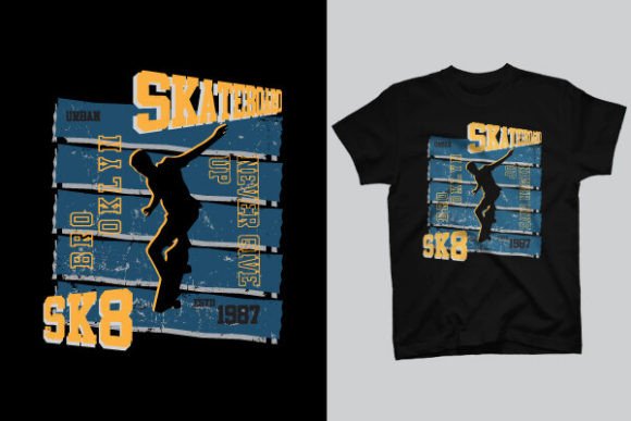 Skateboard Graphics for Bold T-Shirt Designs