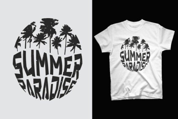 Summer Paradise Graphics for T-Shirt Designs